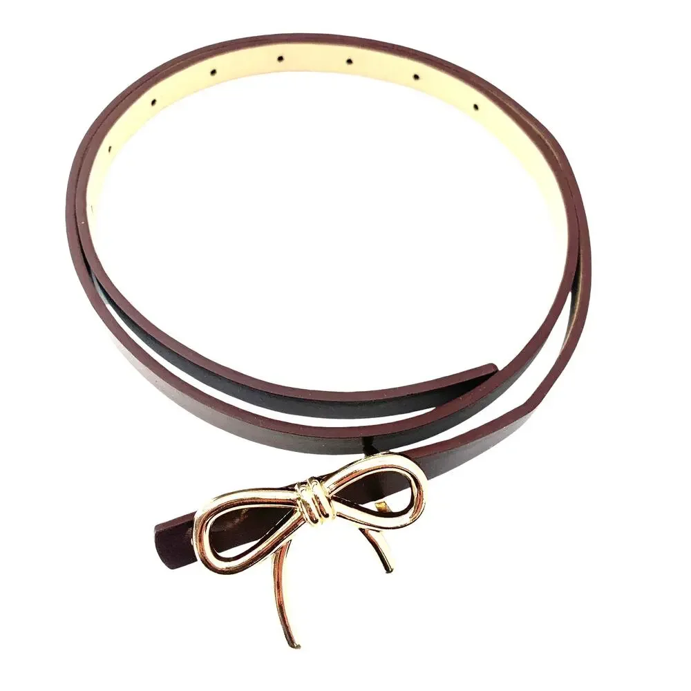 Bow Belt NEW Chocolate Brown 27